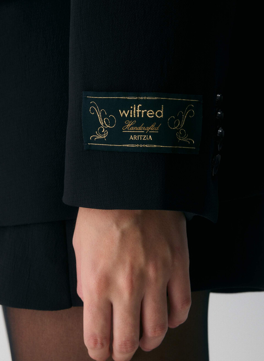 vermeer blazer – crepette schwarz