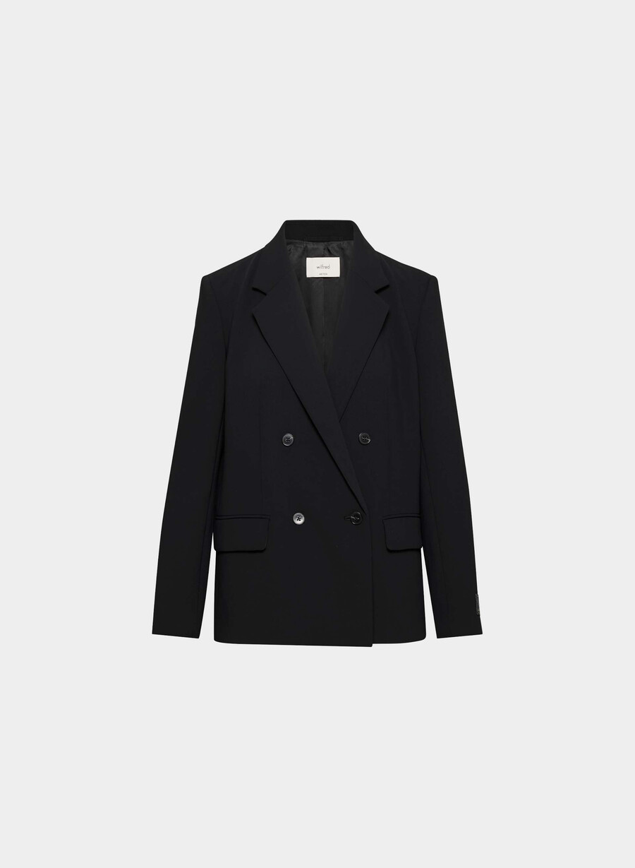 vermeer blazer – crepette schwarz