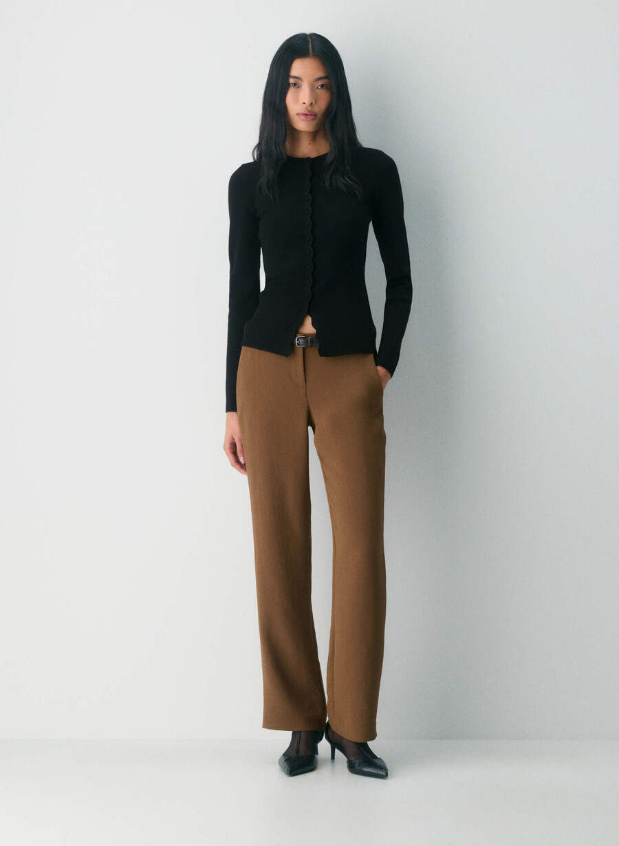 strata hose – crepette schokoladenbraun