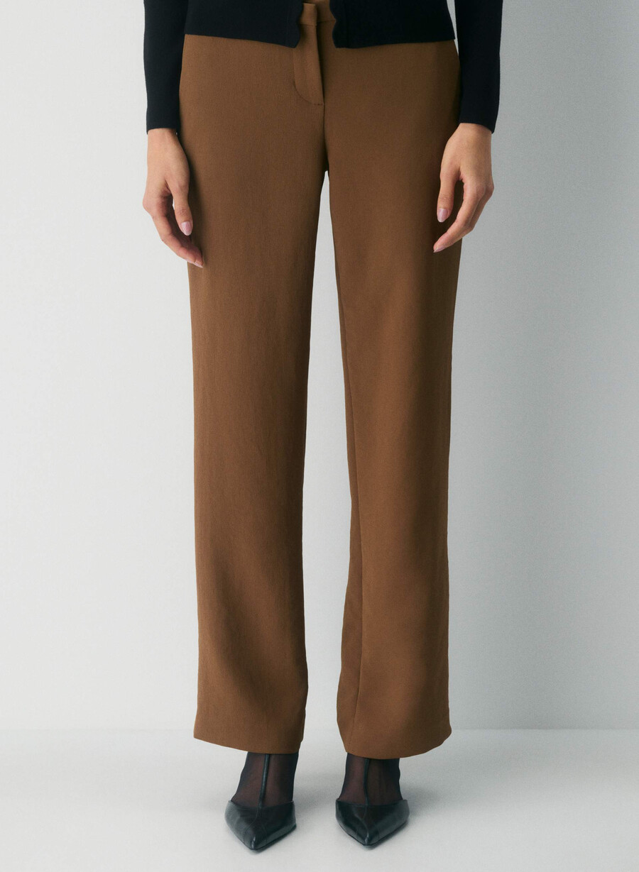 strata hose – crepette schokoladenbraun