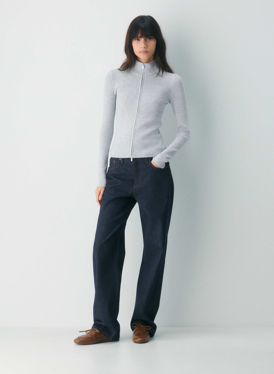 stereo zip-up h.light cool grey