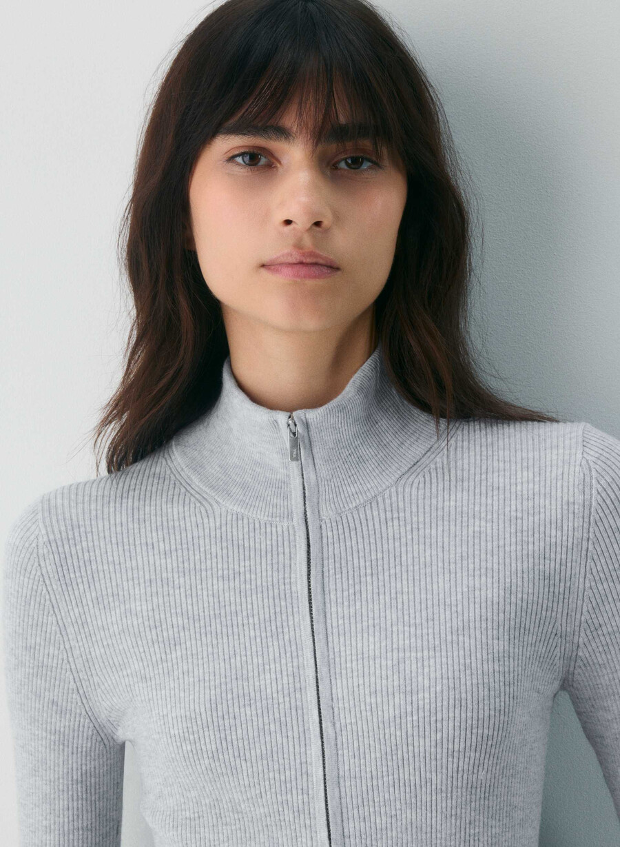 stereo zip-up h.light cool grey