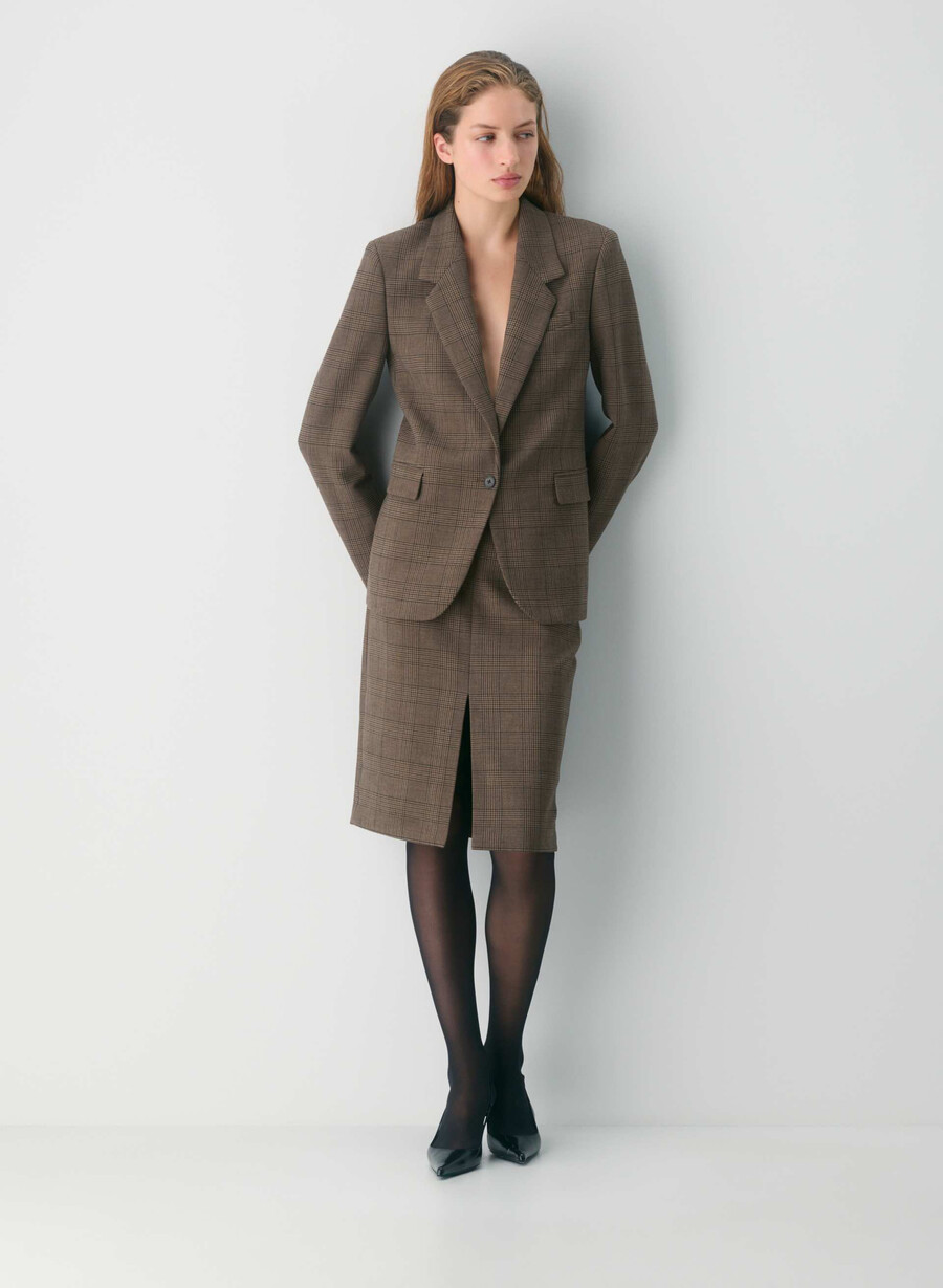 carly skirt tyson chk browntaup