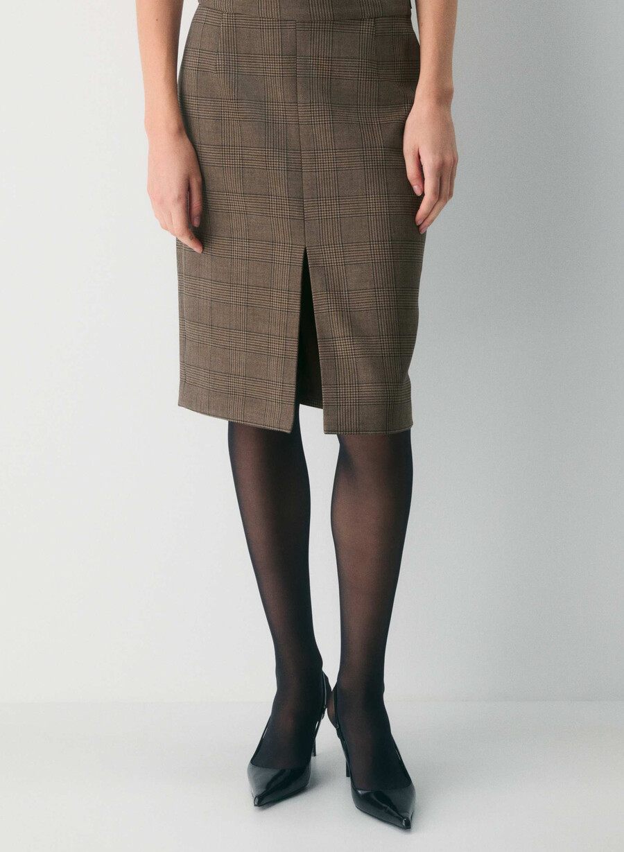 carly skirt tyson chk browntaup