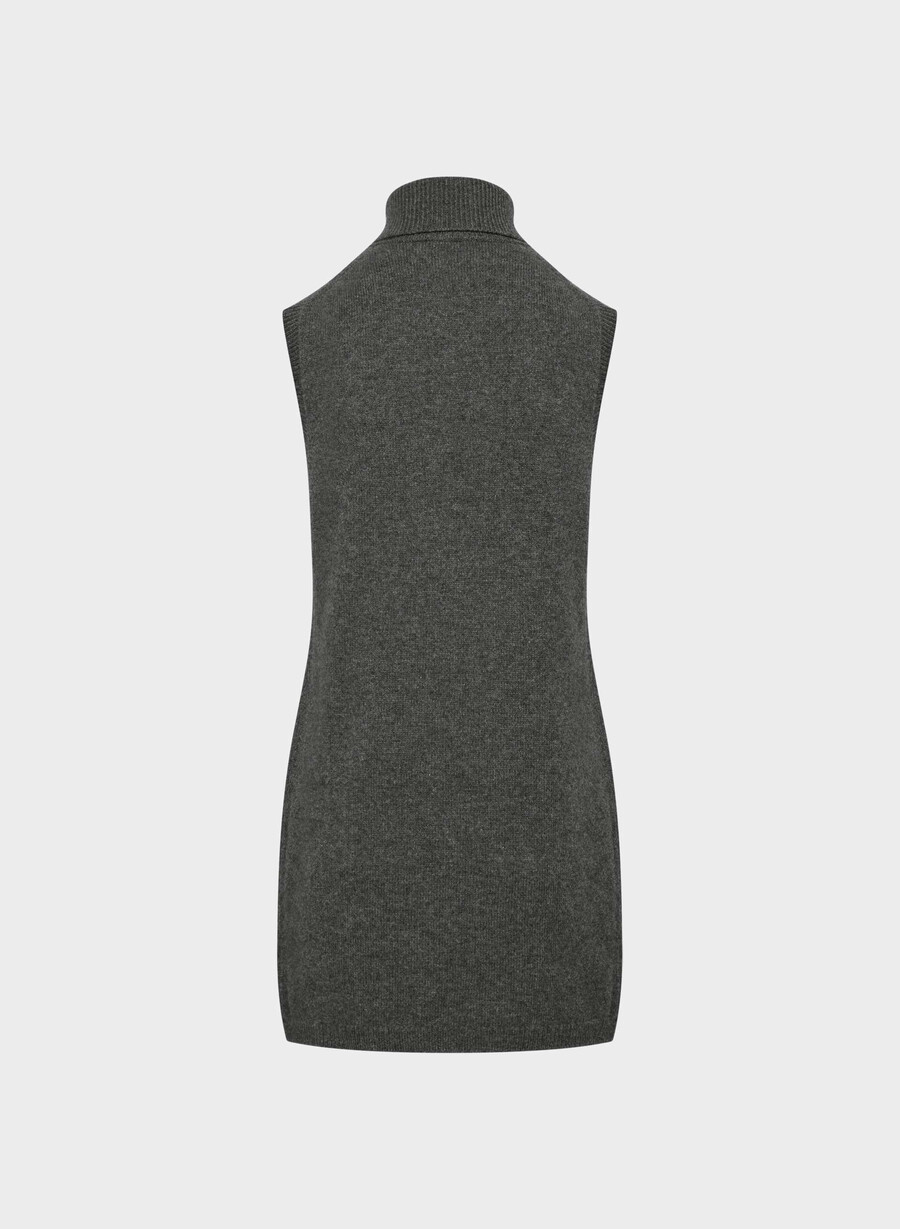 flanders woll-kaschmir-kleid heather charcoal