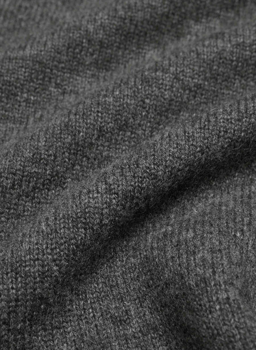 flanders woll-kaschmir-kleid heather charcoal