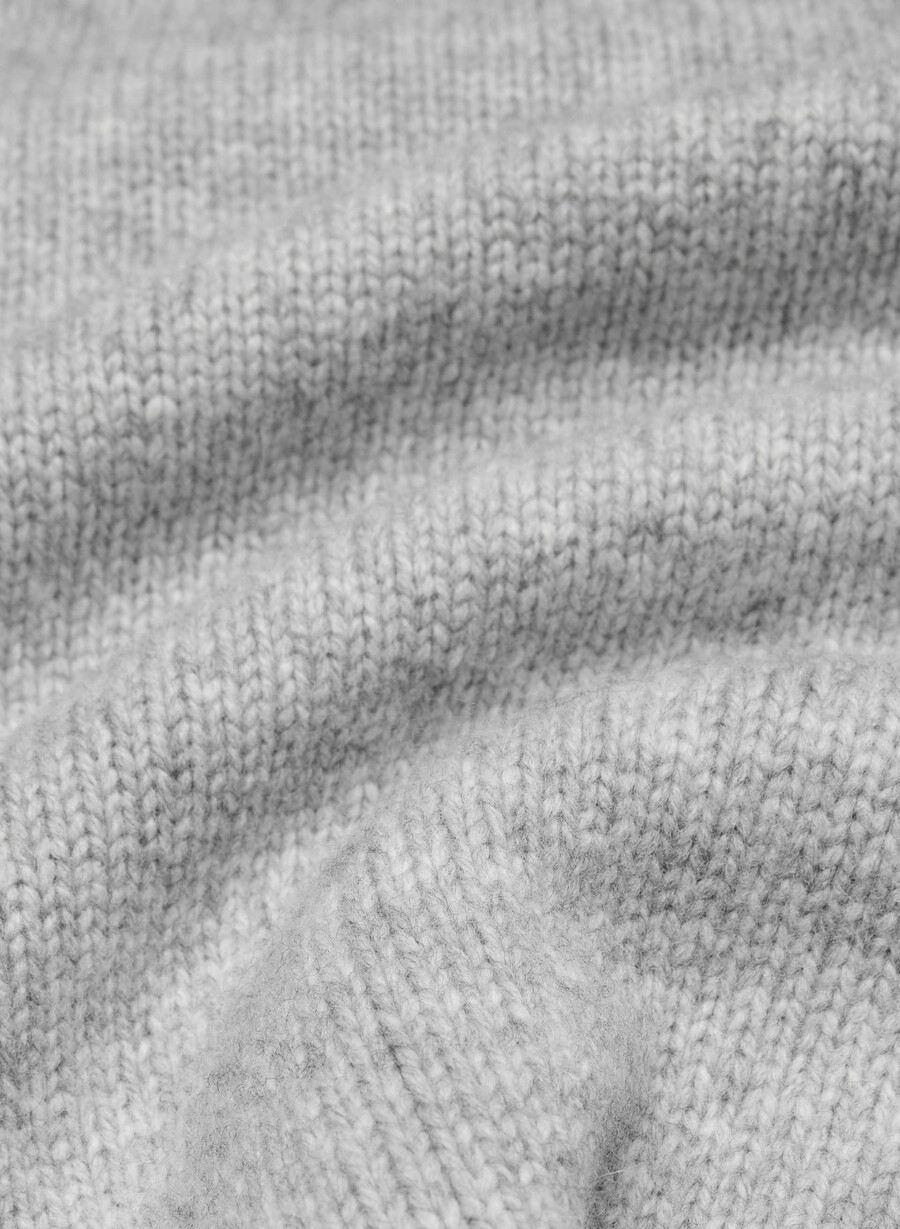 analog polo sweater heather chrome
