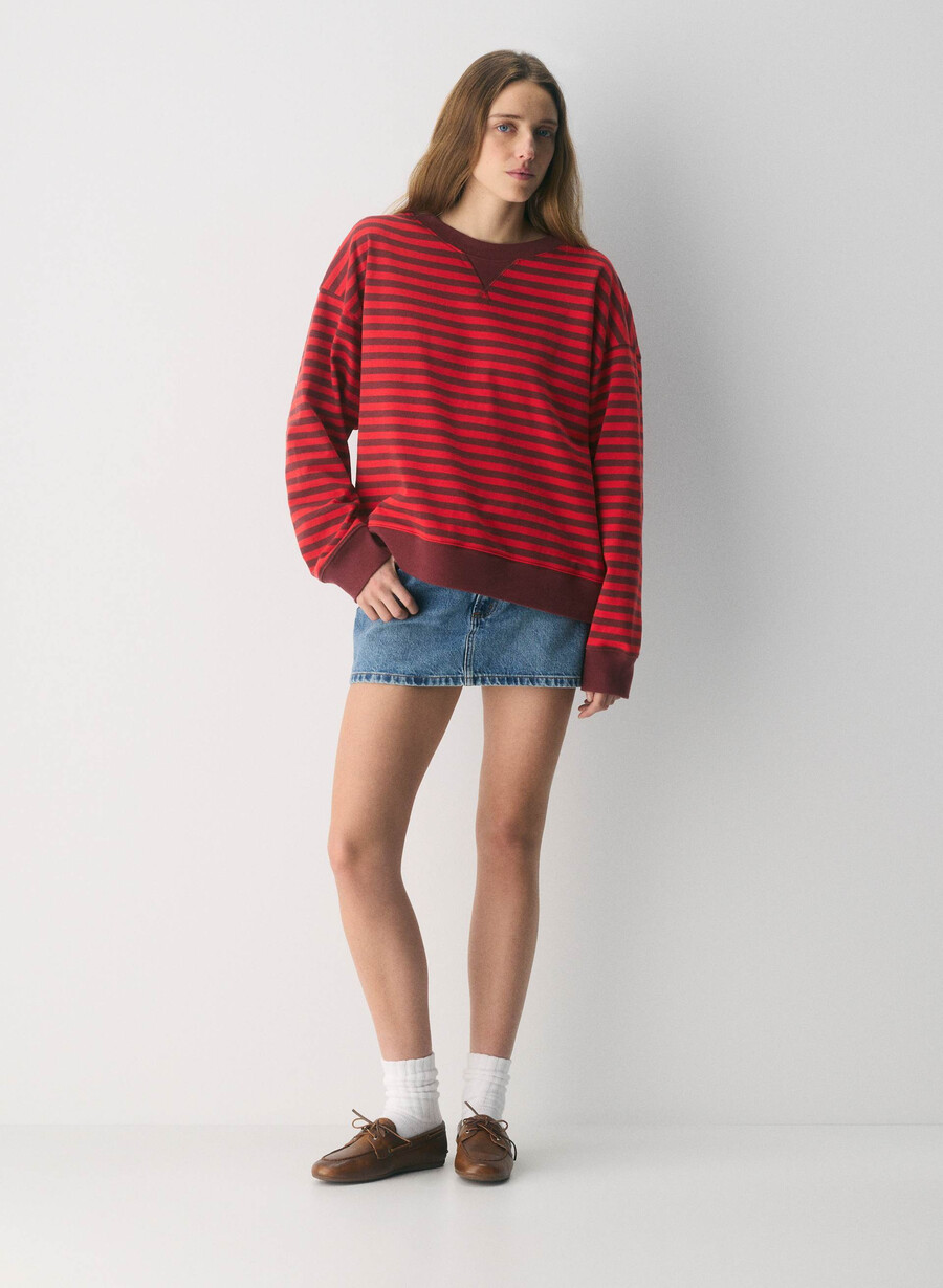 mighty cotton wicket langarmshirt flash rd smc brgdy