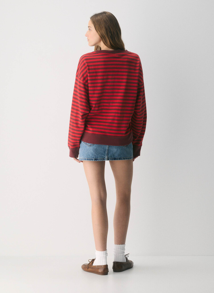 mighty cotton wicket langarmshirt flash rd smc brgdy