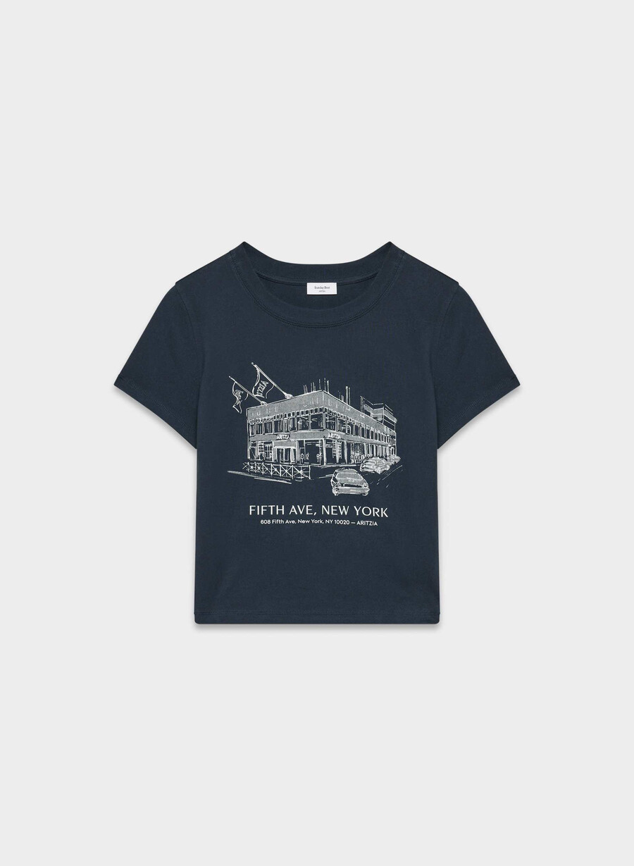 cottonwhisk pedigree t-shirt admrlwht fifth ave