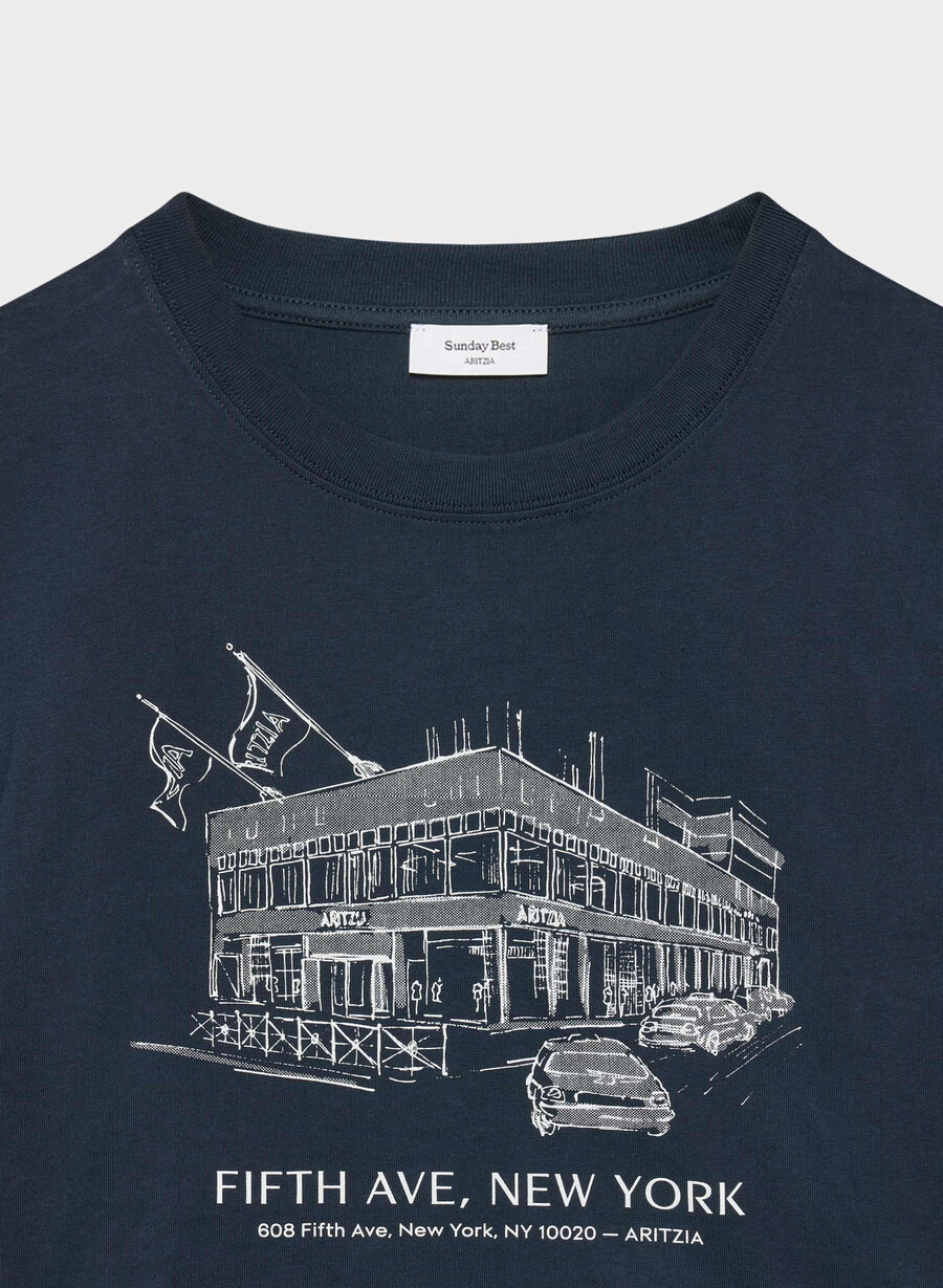 cottonwhisk pedigree t-shirt admrlwht fifth ave