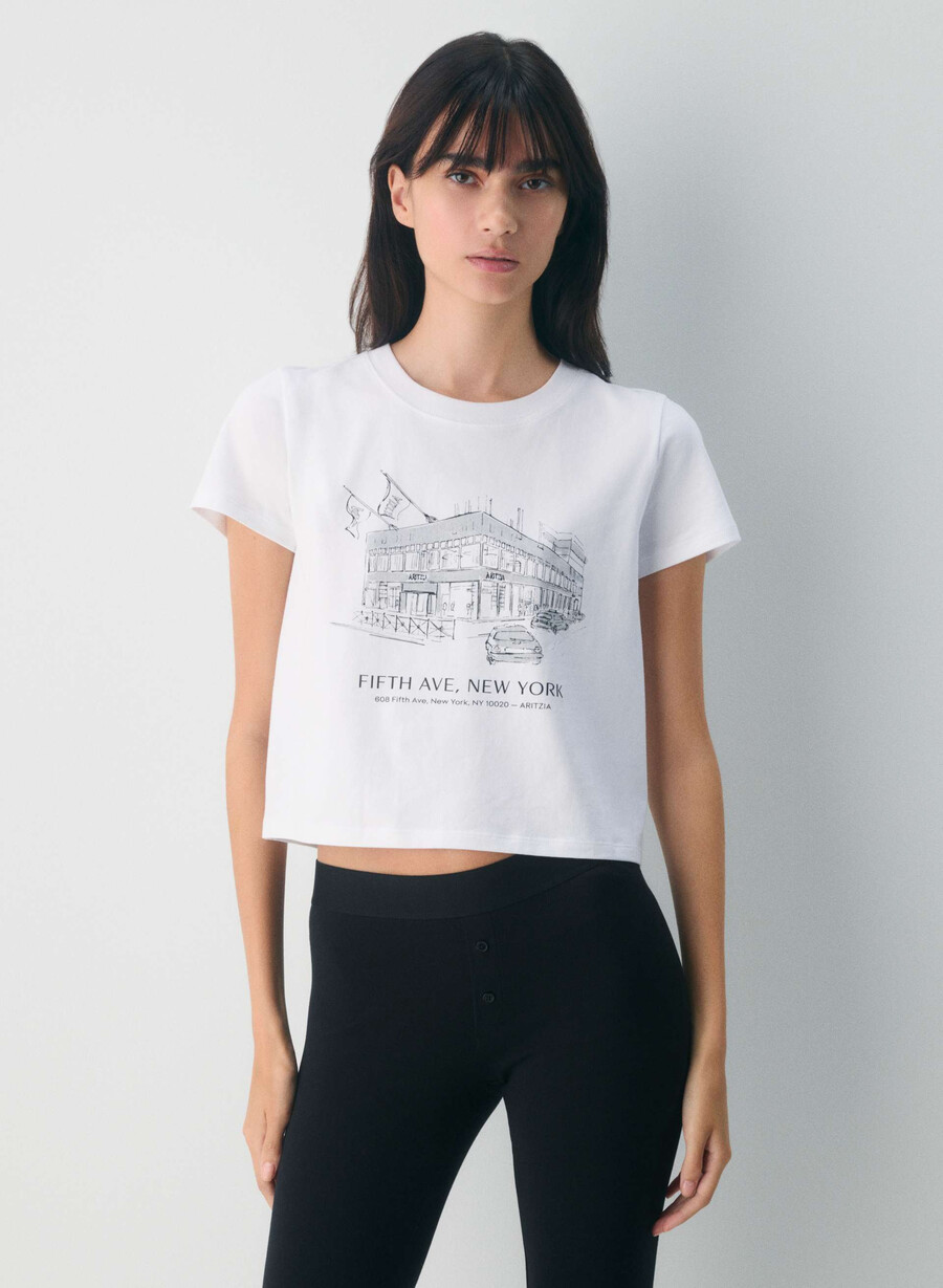 cottonwhisk pedigree t-shirt brt whtblk fifth av