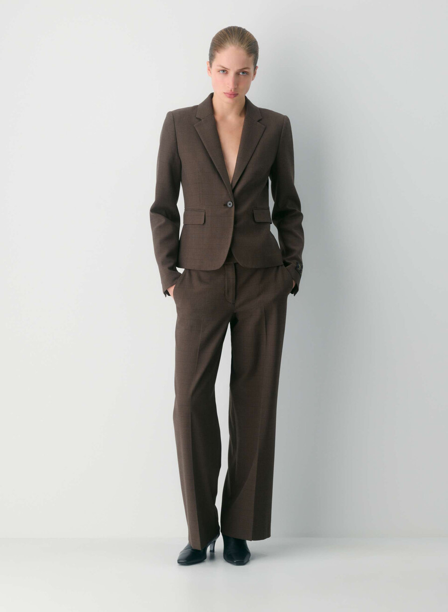 etikette-blazer - twill merle chk cl tph chr