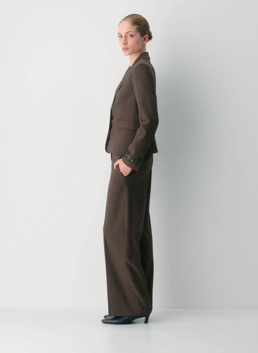 etikette-blazer - twill merle chk cl tph chr