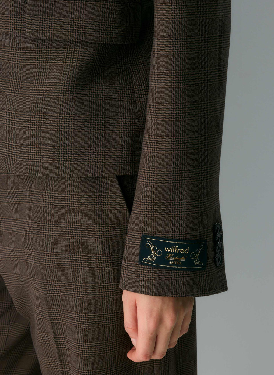 etikette-blazer - twill merle chk cl tph chr