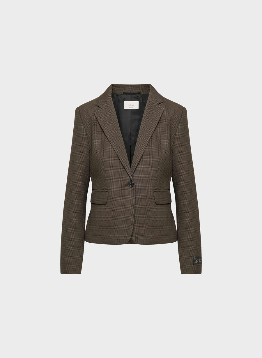 etikette-blazer - twill merle chk cl tph chr