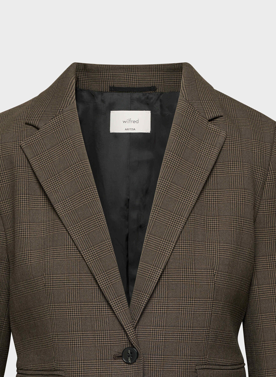 etikette-blazer - twill merle chk cl tph chr