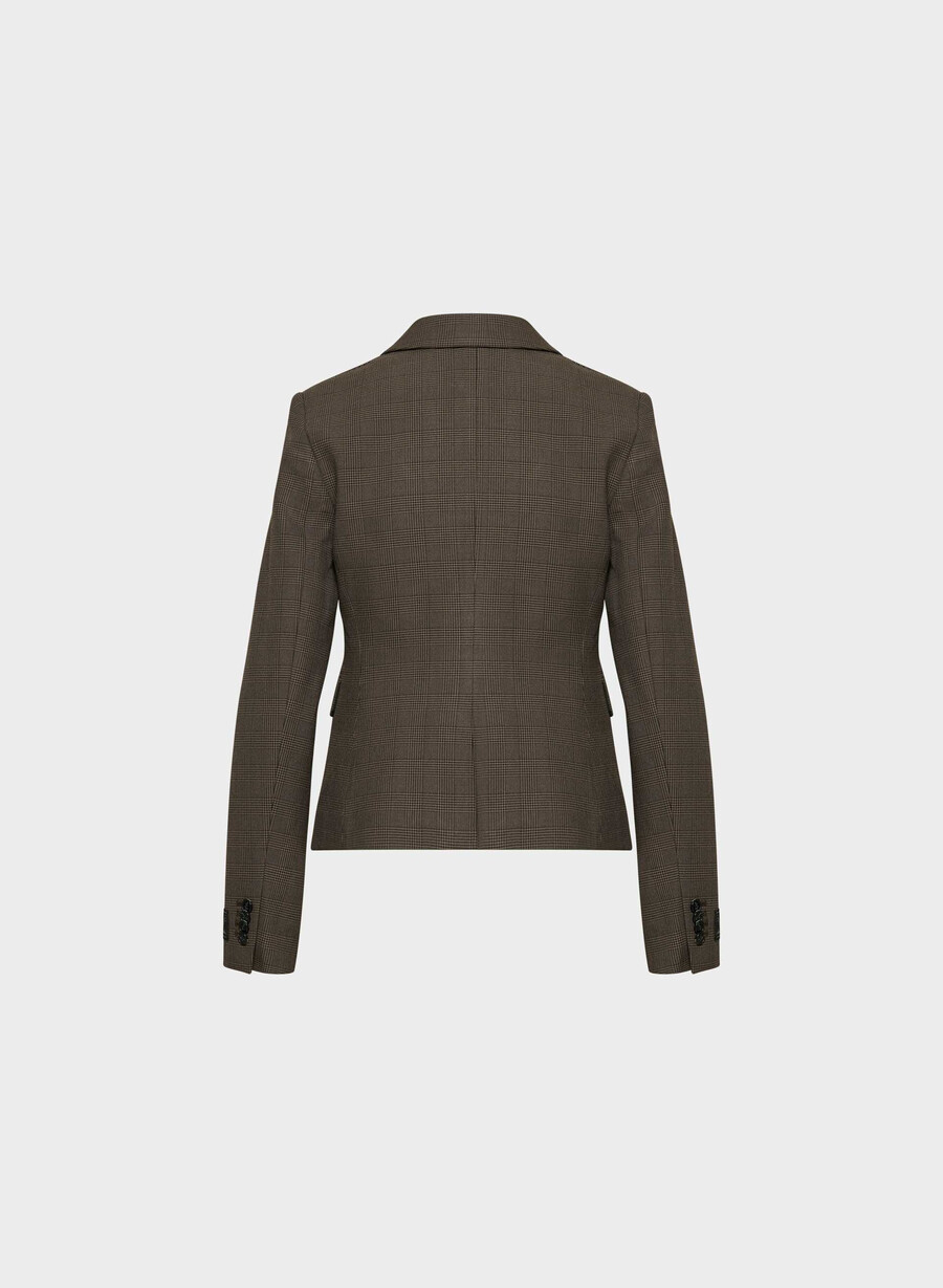 etikette-blazer - twill merle chk cl tph chr