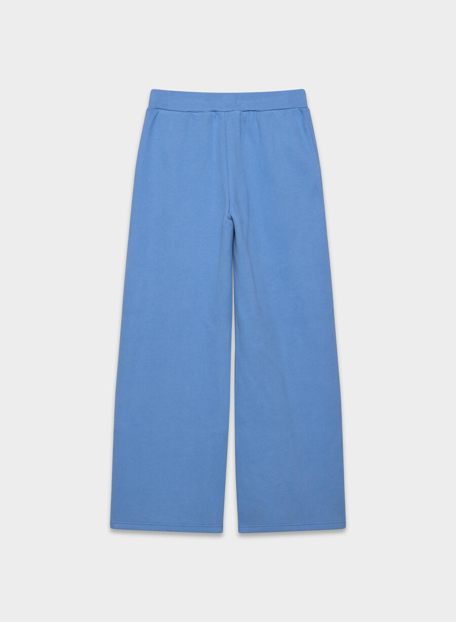 gemütliche fleece-sweathose mit bündchen französischblau
