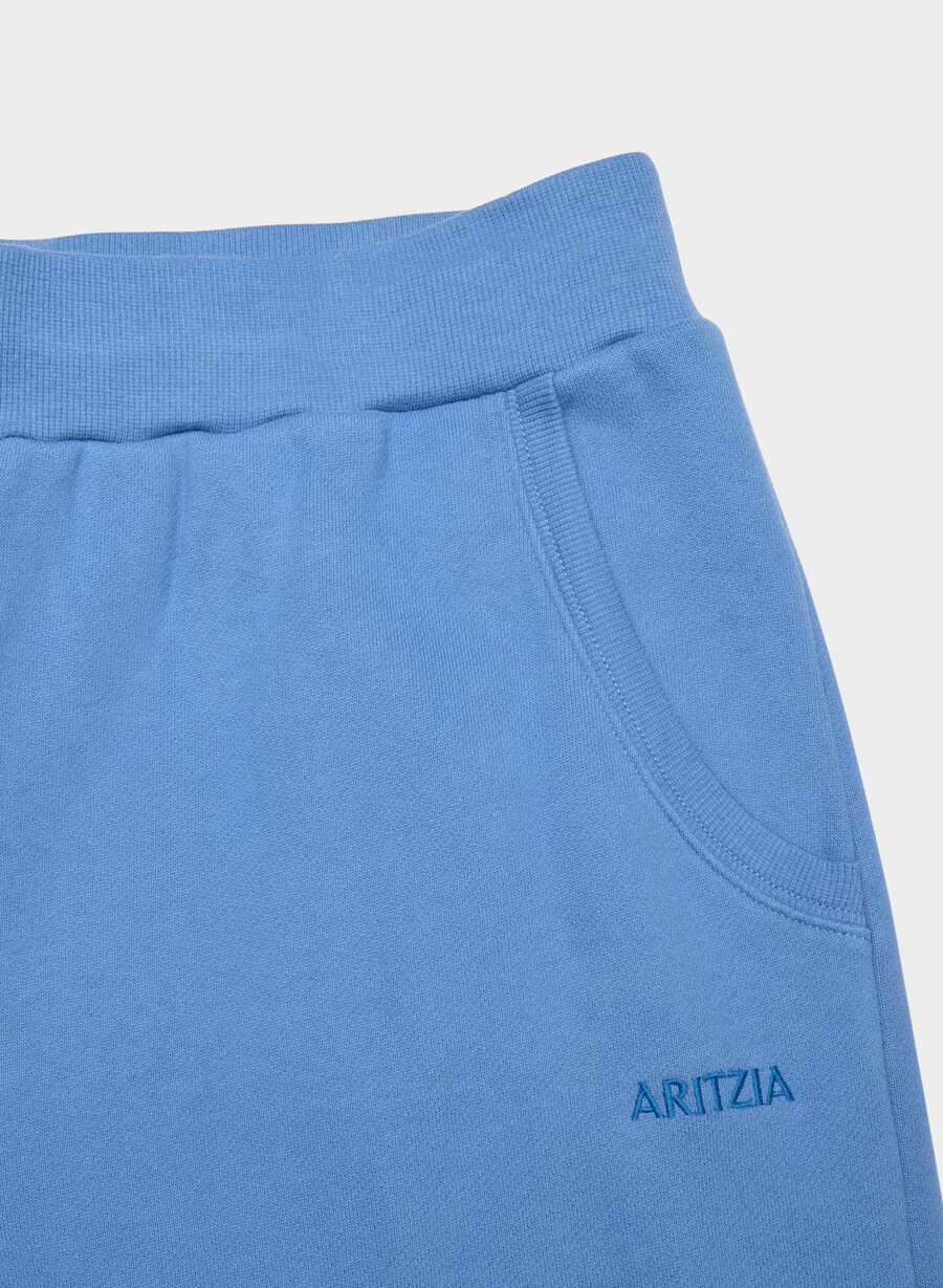 gemütliche fleece-sweathose mit bündchen französischblau
