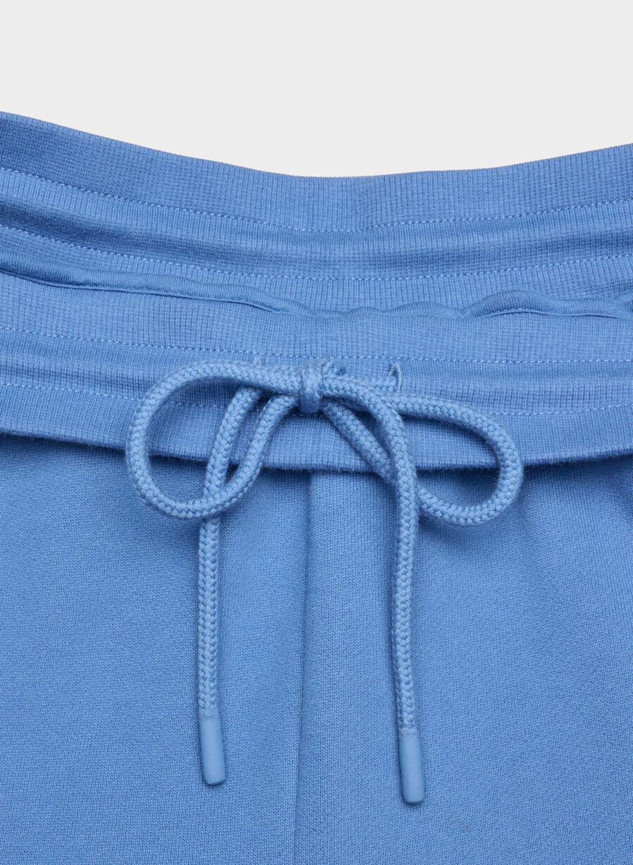 gemütliche fleece-sweathose mit bündchen französischblau