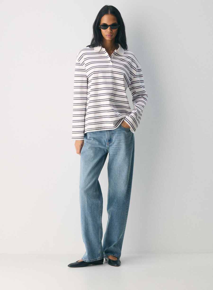 interlock baumwoll-eton langarmshirt weiss villa-rosa