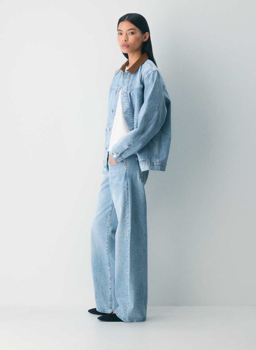 denim forum die 90er super lo-rise baggy jeans 7 yrs bleu taboo