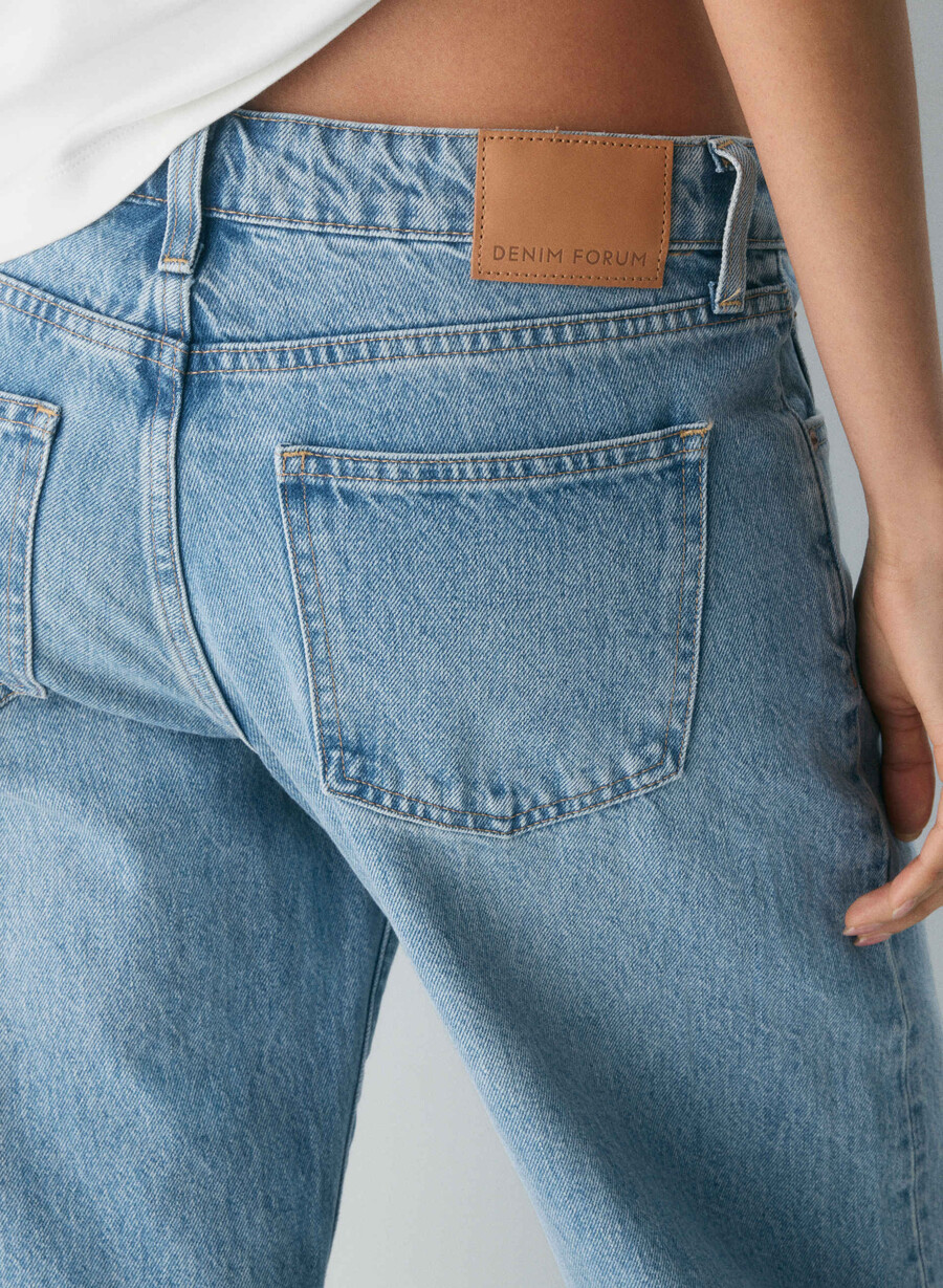 denim forum die 90er super lo-rise baggy jeans 7 yrs bleu taboo