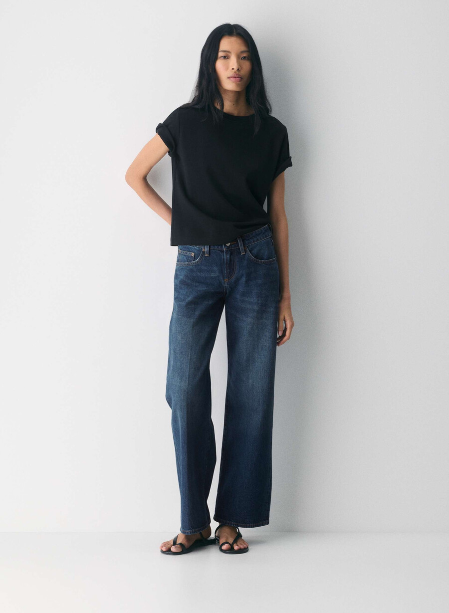 denim forum die 90er super lo-rise baggy jeans be about dark bleu