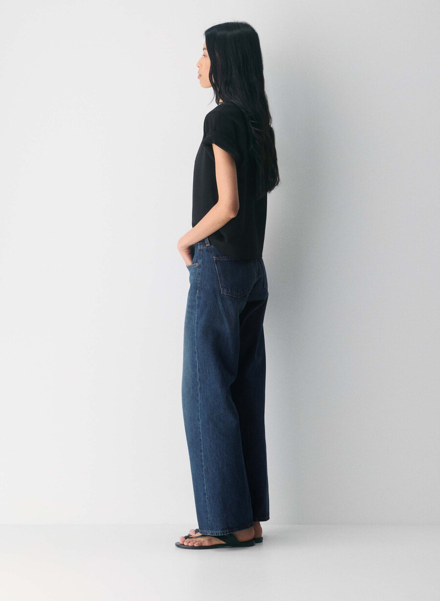 denim forum die 90er super lo-rise baggy jeans be about dark bleu