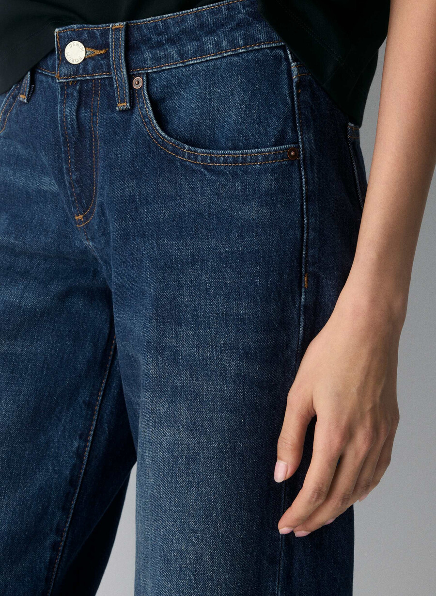 denim forum die 90er super lo-rise baggy jeans be about dark bleu