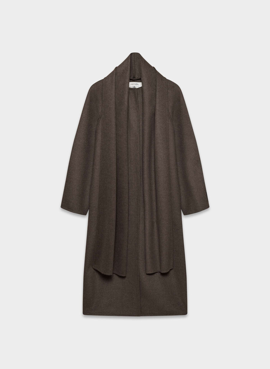 der doppelseitige mantel „embrace – luxe rewool soot
