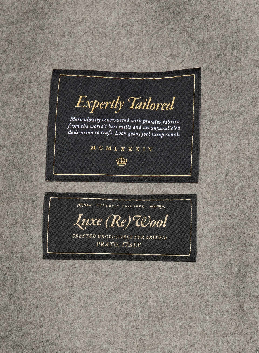 der doppelseitige mantel „embrace – luxe rewool heather dark taupe