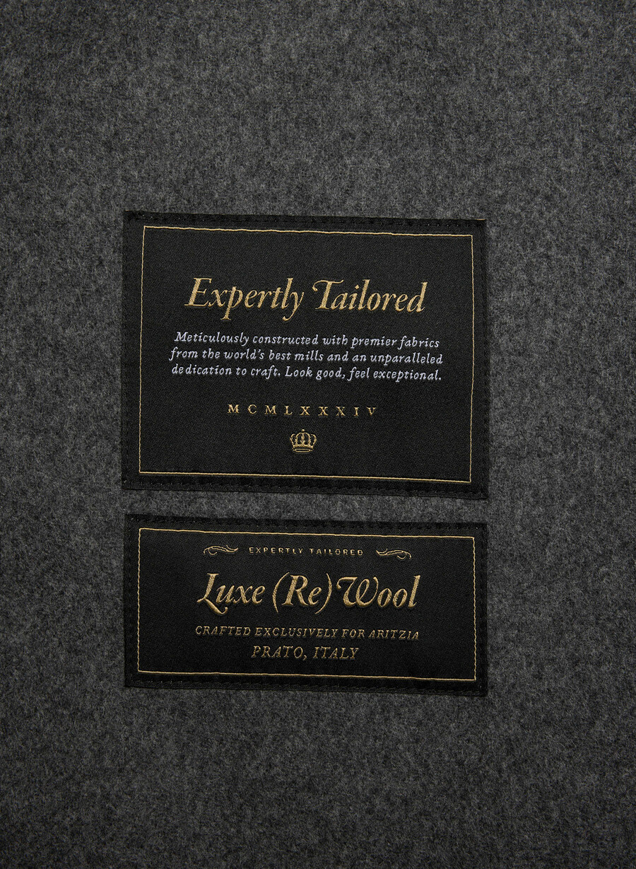 der doppelseitige mantel „embrace – luxe rewool heather charcoal