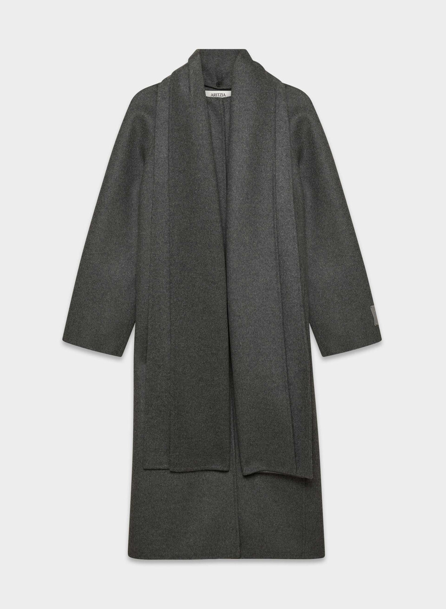 der doppelseitige mantel „embrace – luxe rewool heather charcoal