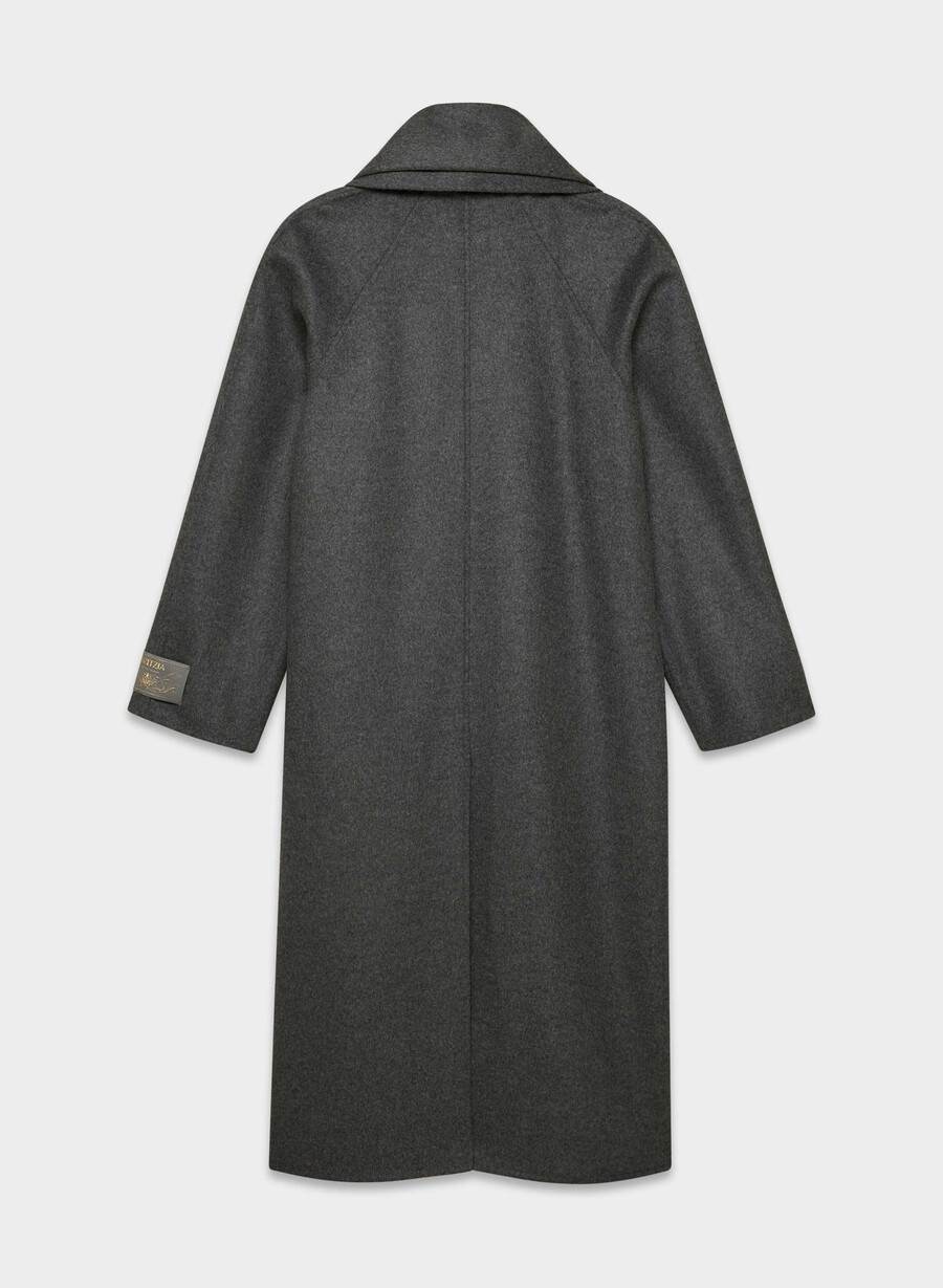 der doppelseitige mantel „embrace – luxe rewool heather charcoal