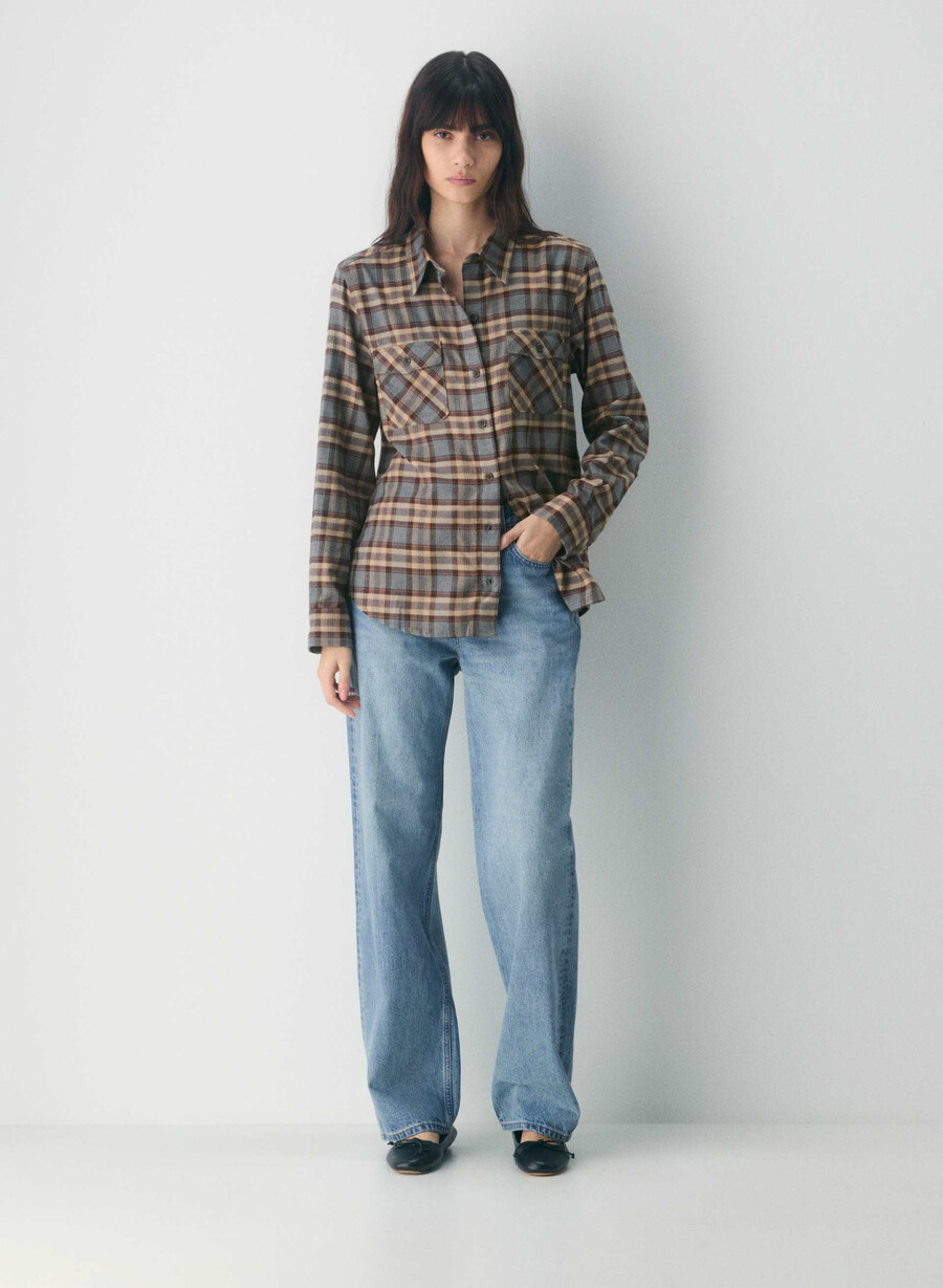 maple shirt ares check hd grch b