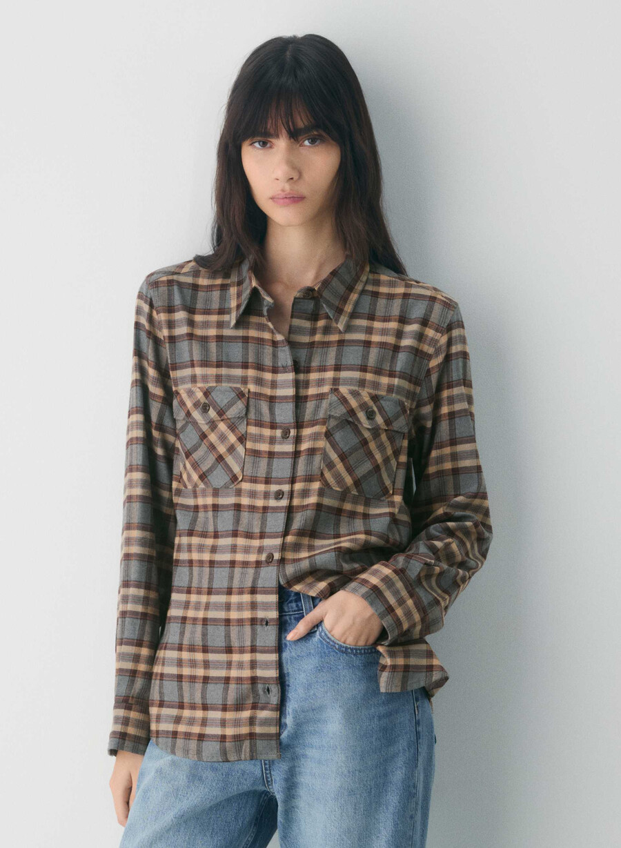 maple shirt ares check hd grch b