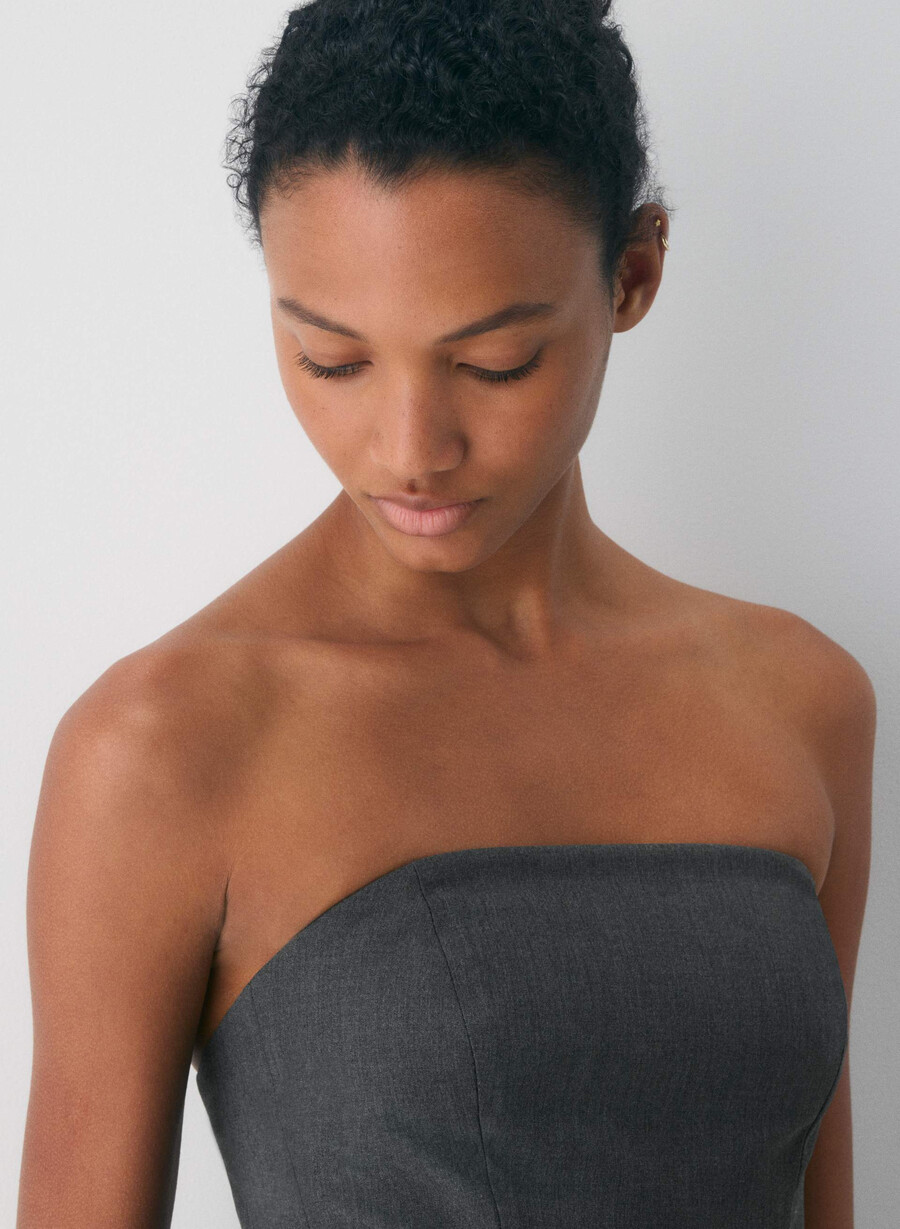 wren schlauchkleid heather charcoal