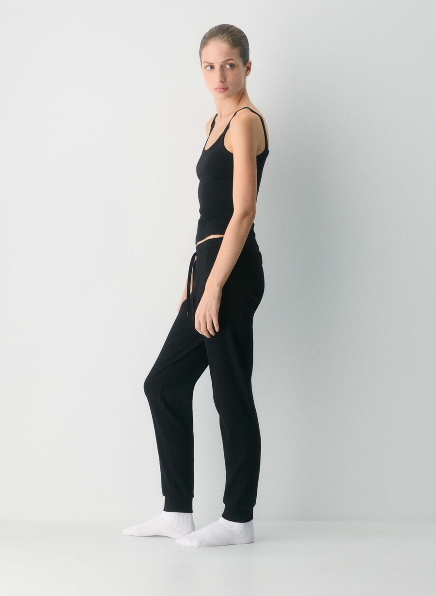 homestretch rib jogger schwarz