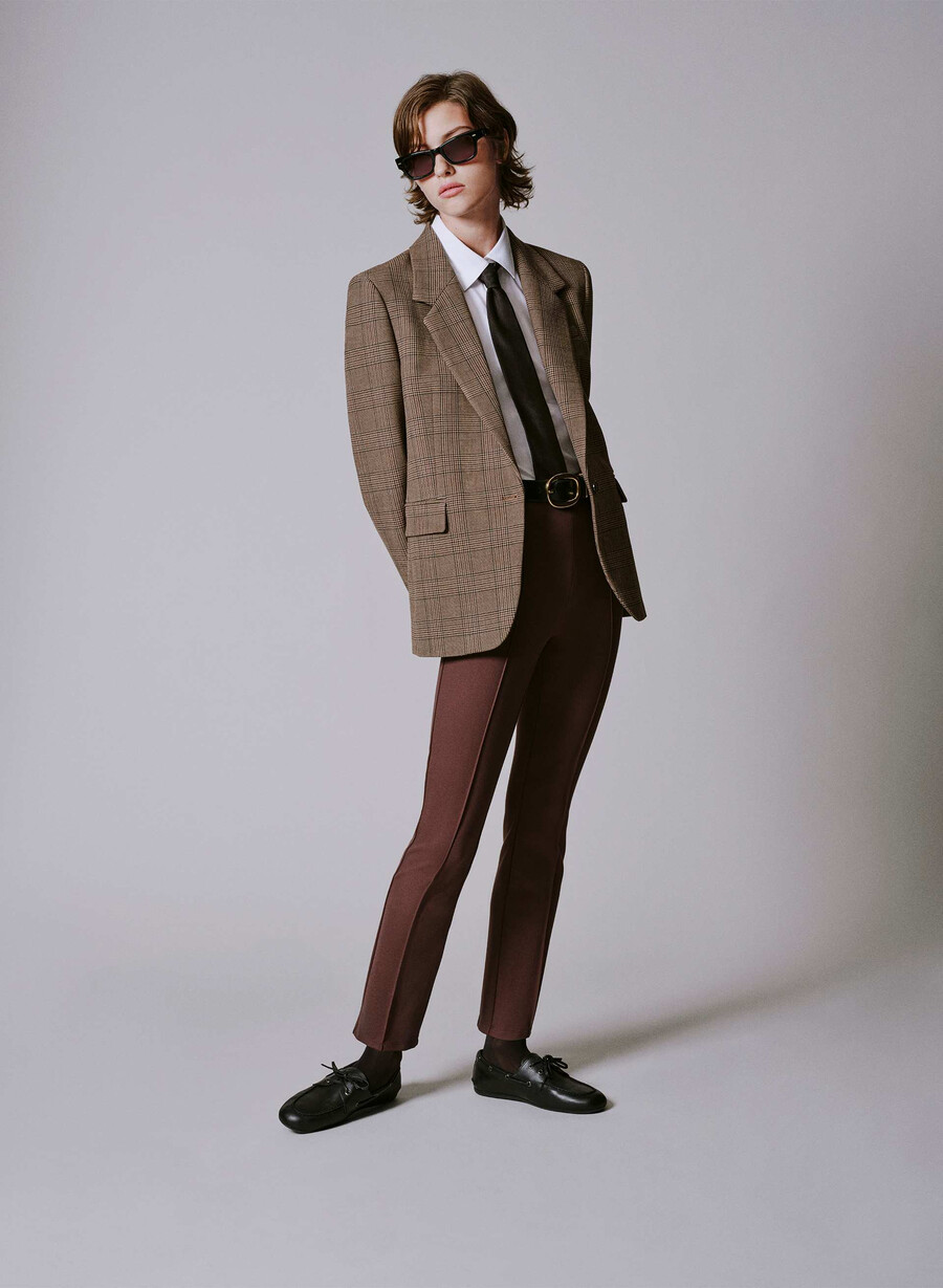 ponteflex kitten pant rich mocha brown