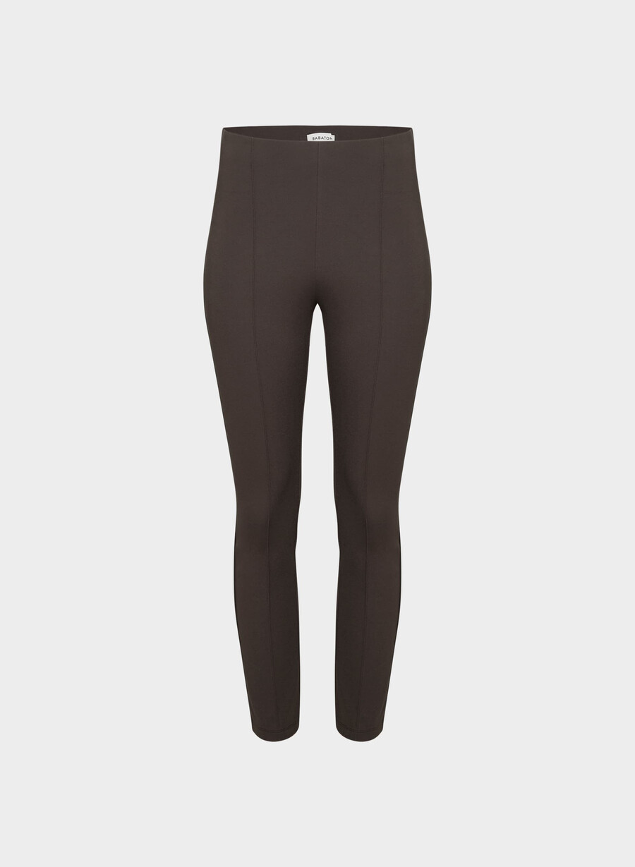 ponteflex kitten pant rich mocha brown