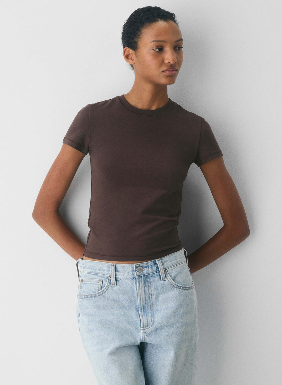 homestretch smooth tune t-shirt reiches mochabraun