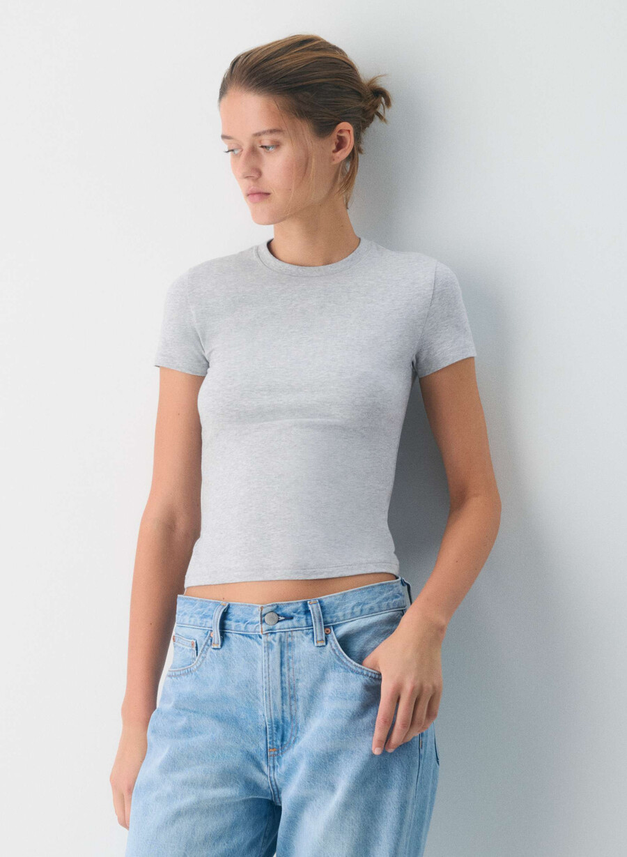 homestretch smooth tune t-shirt heather chrome
