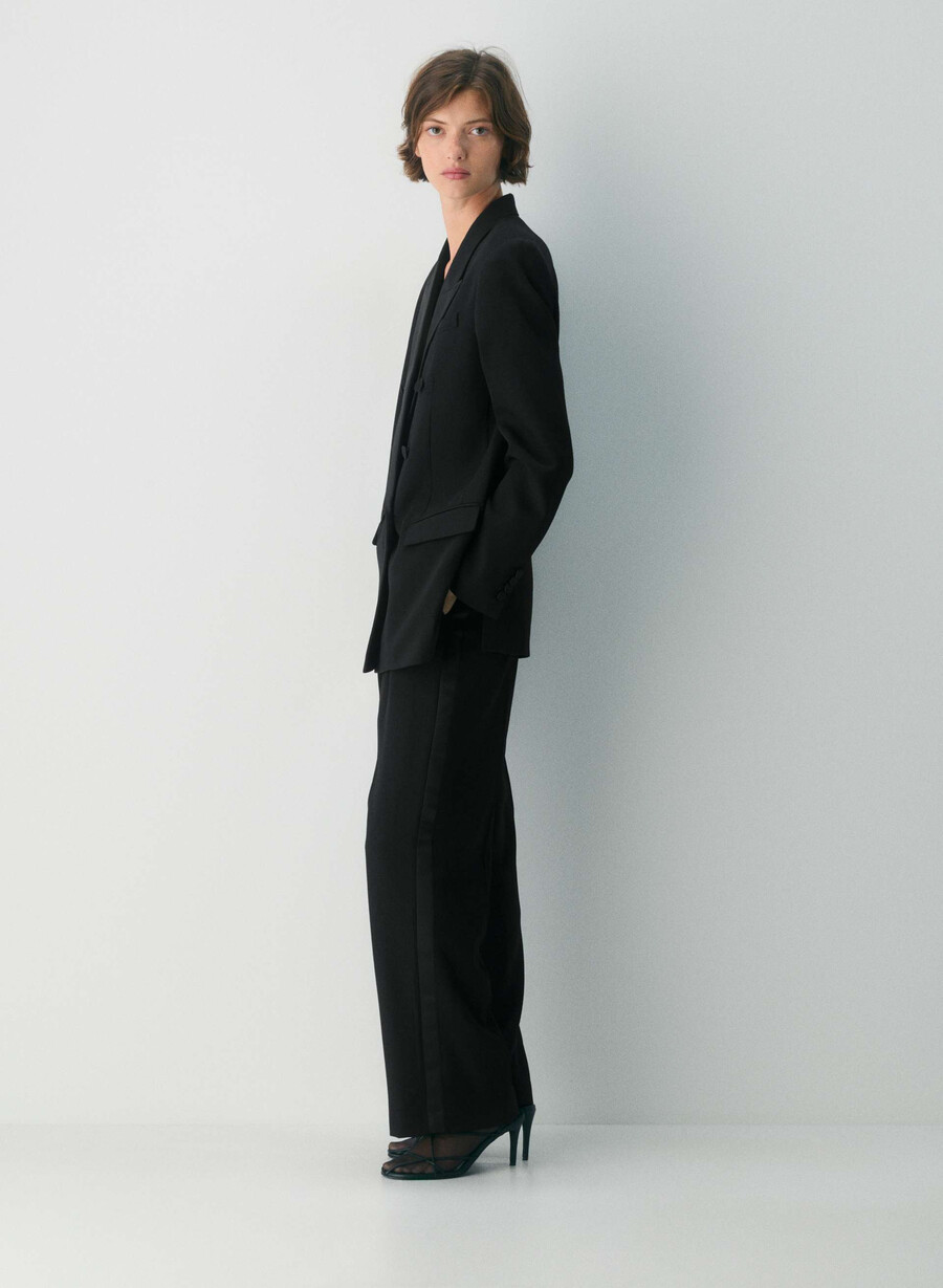 manor wollblazer schwarz
