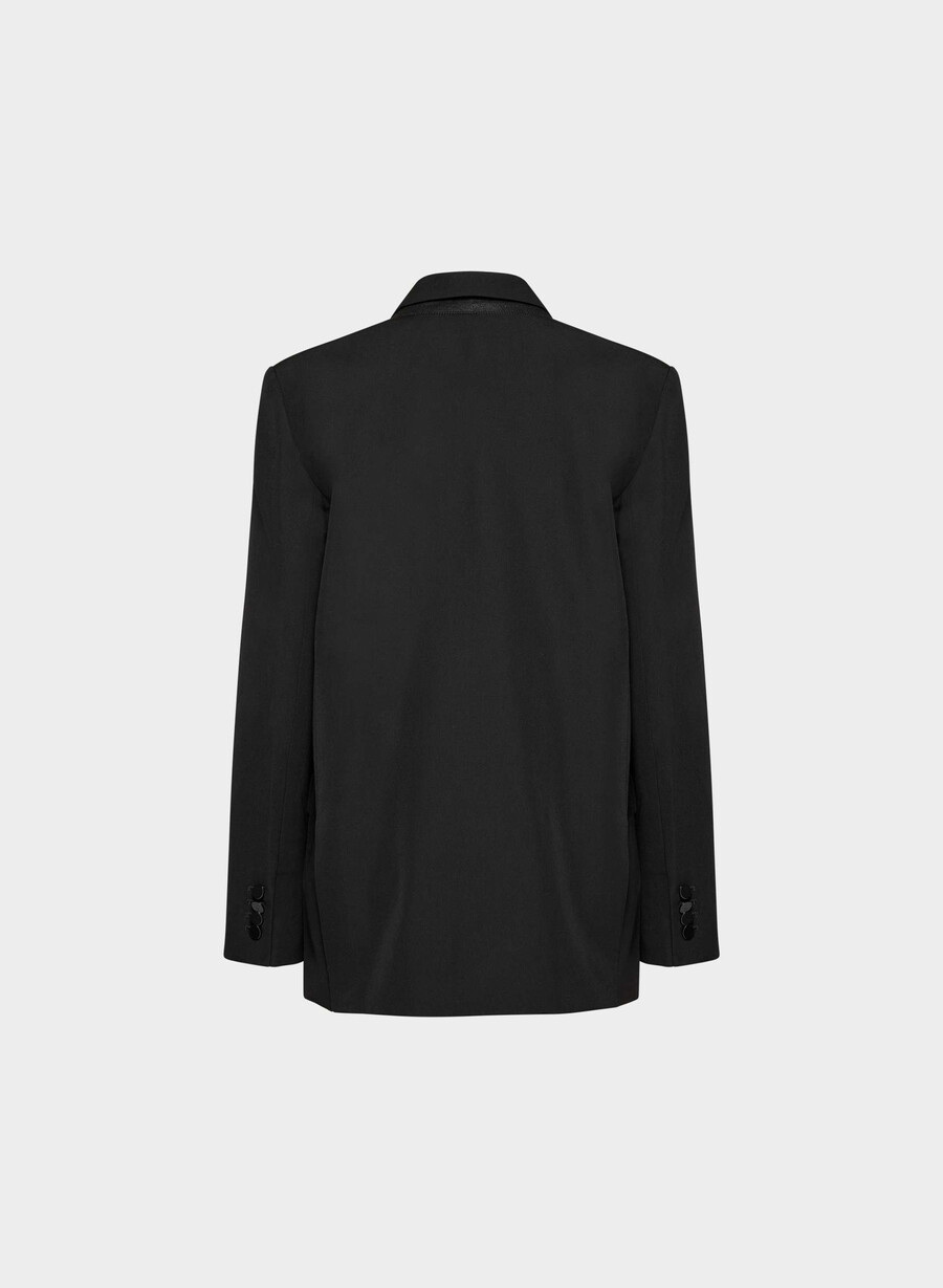 manor wollblazer schwarz