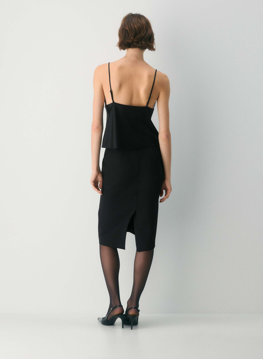foxtrot satin-camisole schwarz