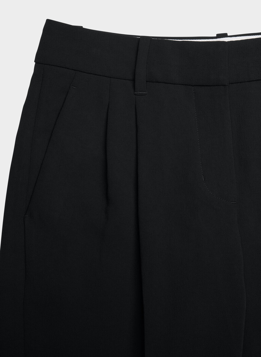 die mühelose hose curve-fit lo-rise - crepette schwarz