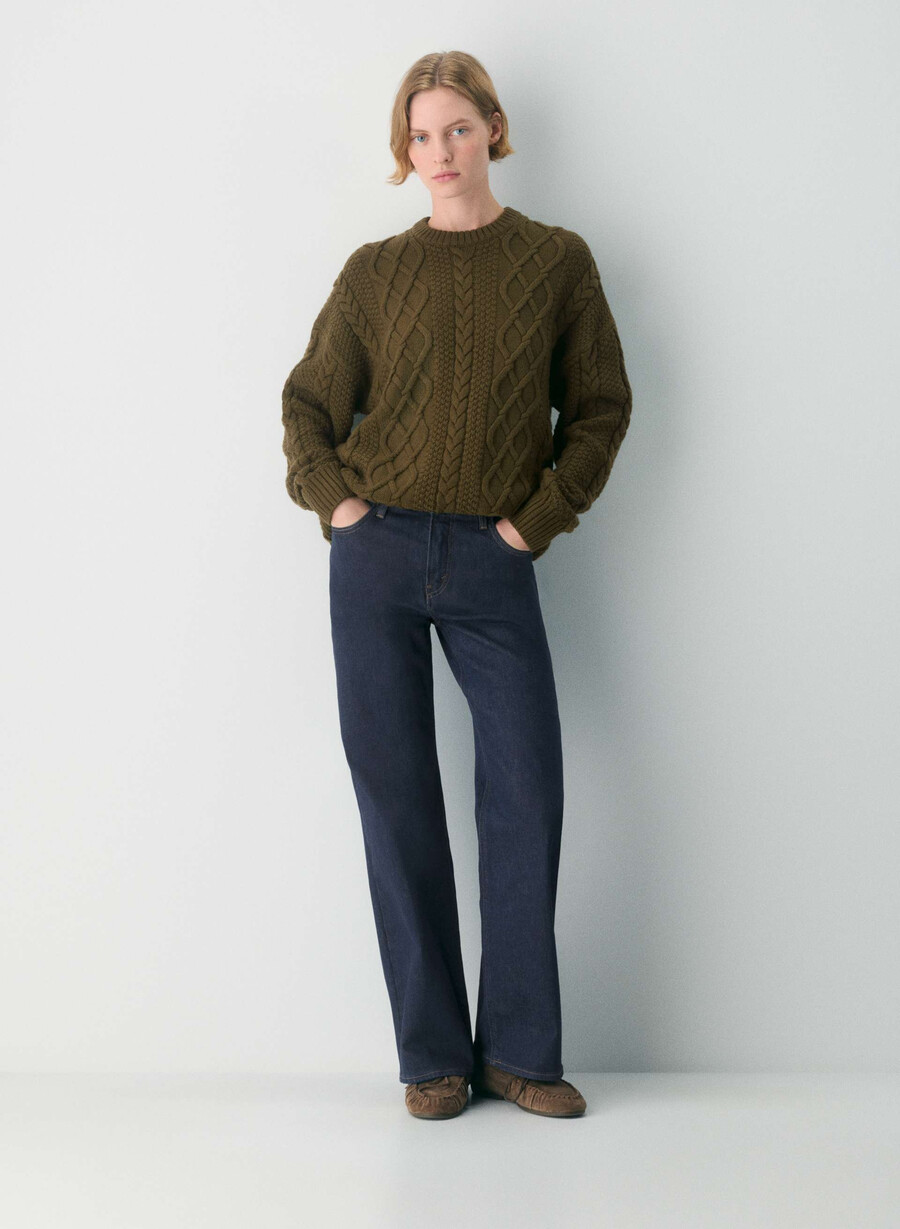 heritage strickpullover aus merinowolle farbe privatgrün