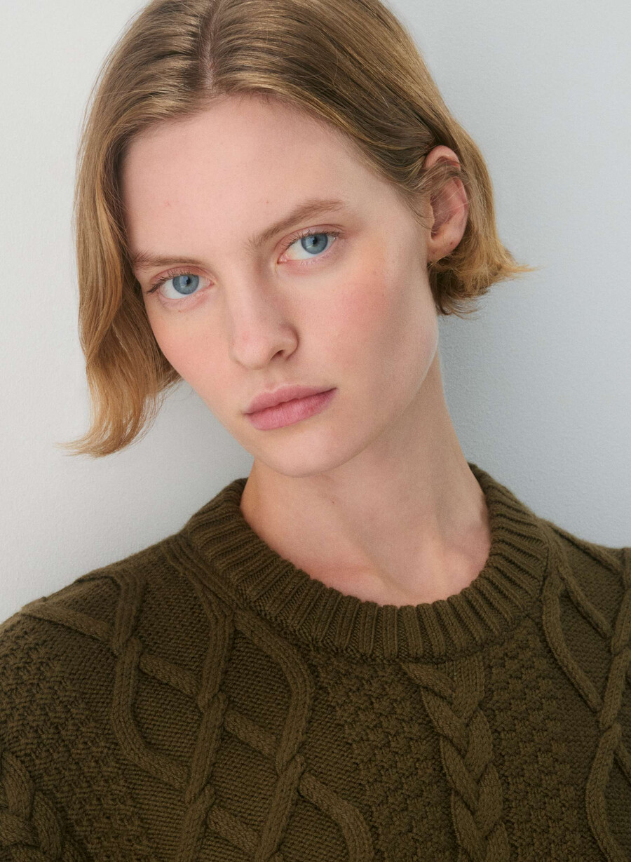 heritage strickpullover aus merinowolle farbe privatgrün